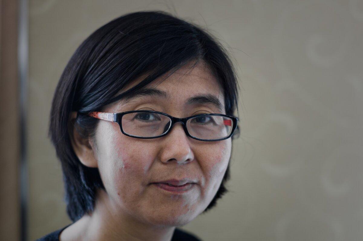 Wang Yu, the lawyer of late Chinese human rights activist Cao Shunli, during an interview in Hong Kong on March 20, 2014. (Philippe Lopez/AFP via Getty Images)