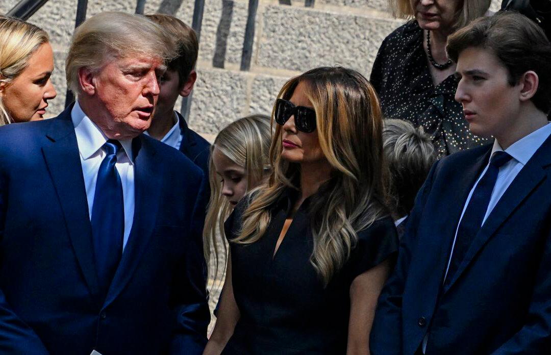 Barron Trump Attends His Father’s Florida Rally in Campaign Debut