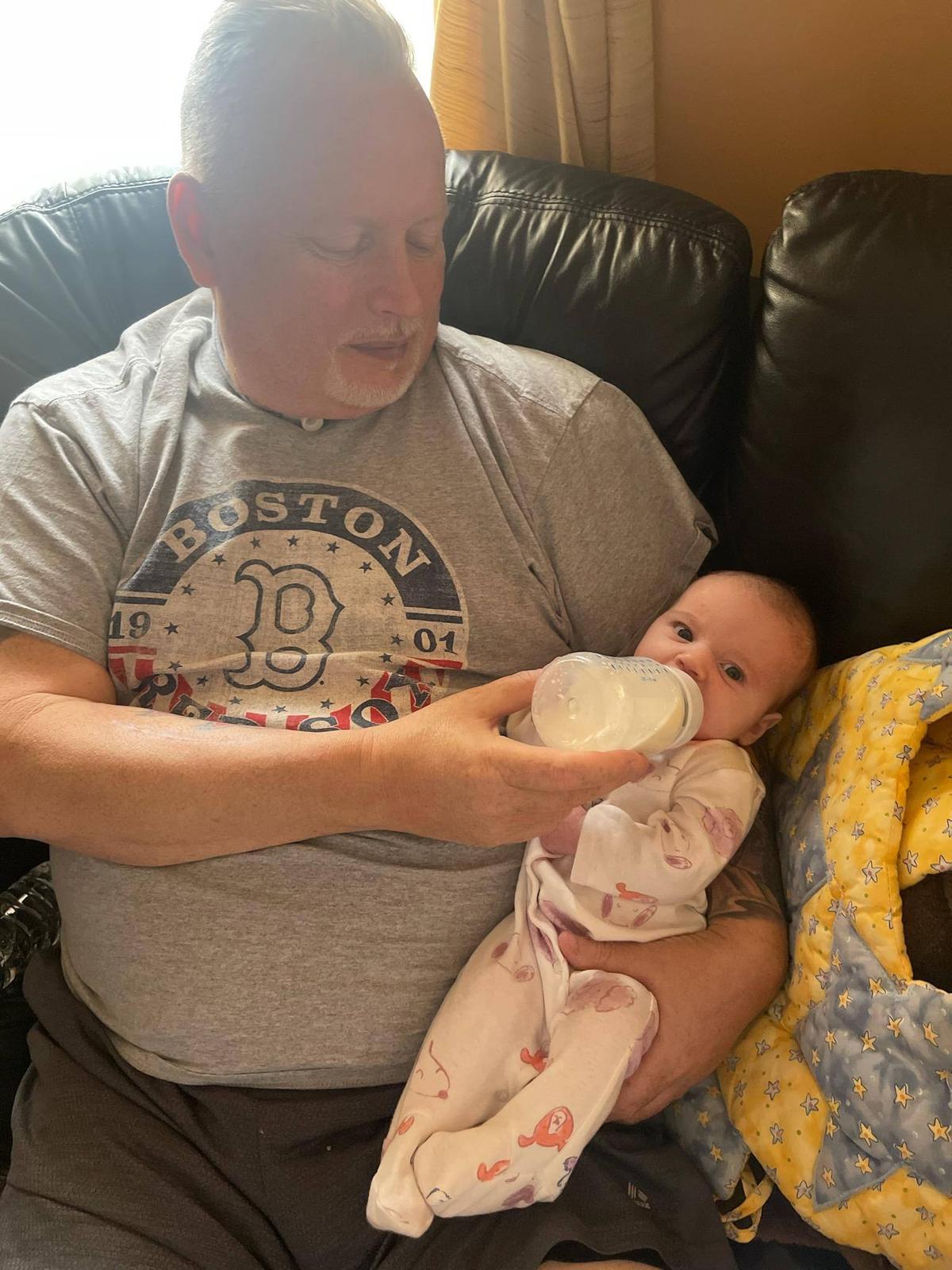 Marty Kedian and granddaughter Charlotte (Courtesy of Mayo Clinic).