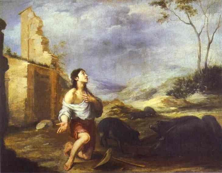 "The Prodigal Son, Abandoned," 1660, by Murillo. (Public Domain)
