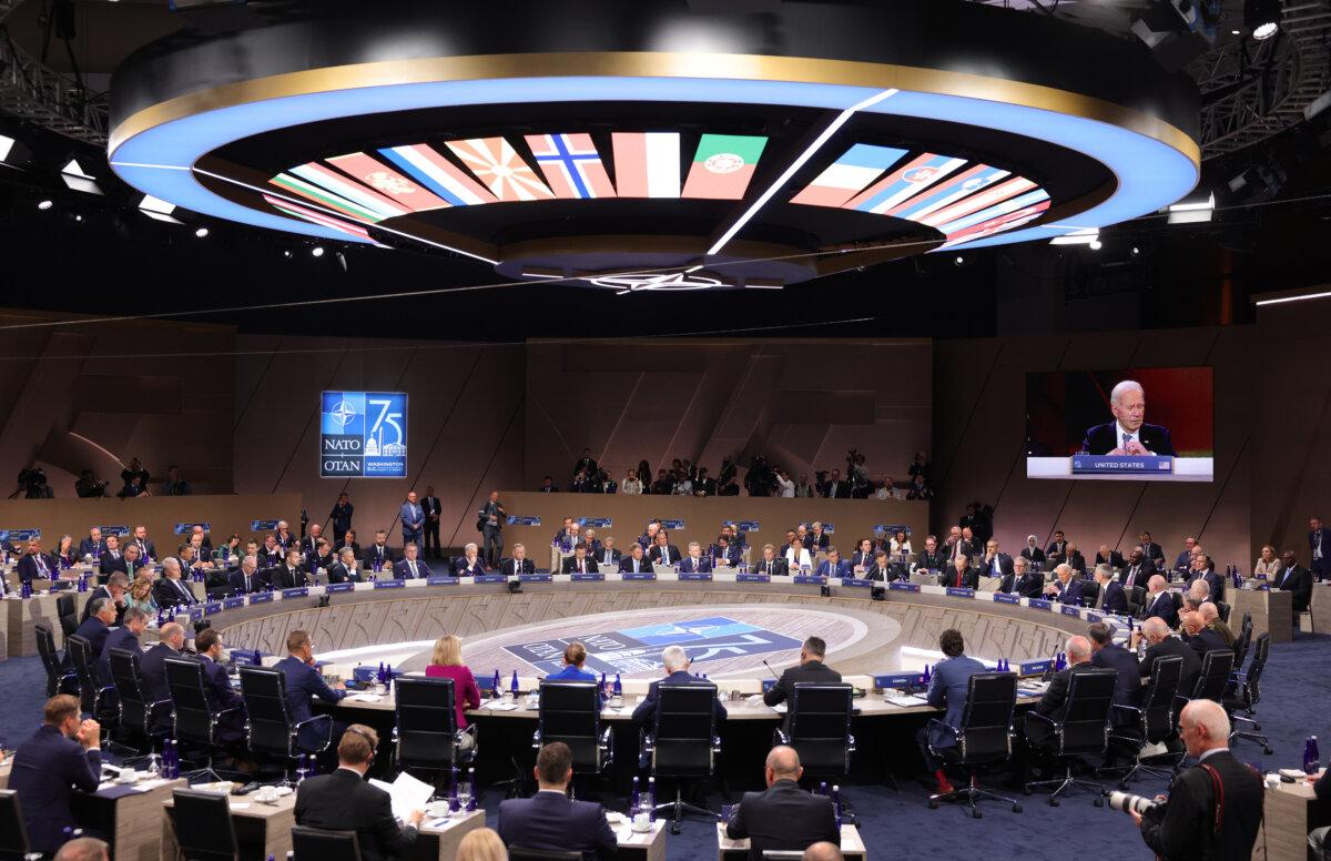 World leaders attend a NATO Summit in Washington on July 10, 2024. (Kevin Dietsch/Getty Images)