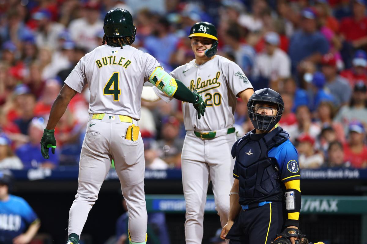 Lawrence Butler, Shea Langeliers Help A’s Surprise Phillies