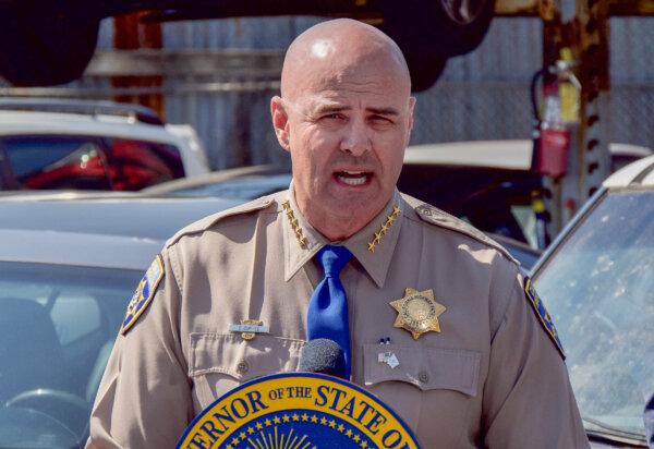 CHP Commissioner Sean Duryee speaks in Oakland, Calif., on July 11, 2024. (Travis Gillmore/The Epoch Times)