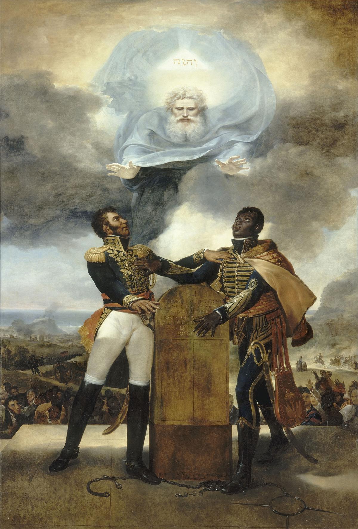 "Oath of the Ancestors," 1822, by Guillaume Lethière. Oil on canvas. Musée du Panthéon National Haïtien, Port-au-Prince. (The Clark)