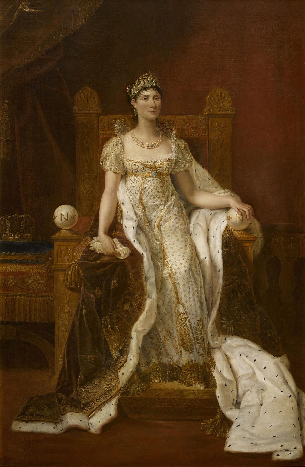 "Joséphine, Empress of the French," 1807, by Guillaume Lethière. Oil on canvas. Musée national des châteaux de Versailles et de Trianon, France. (The Clark)