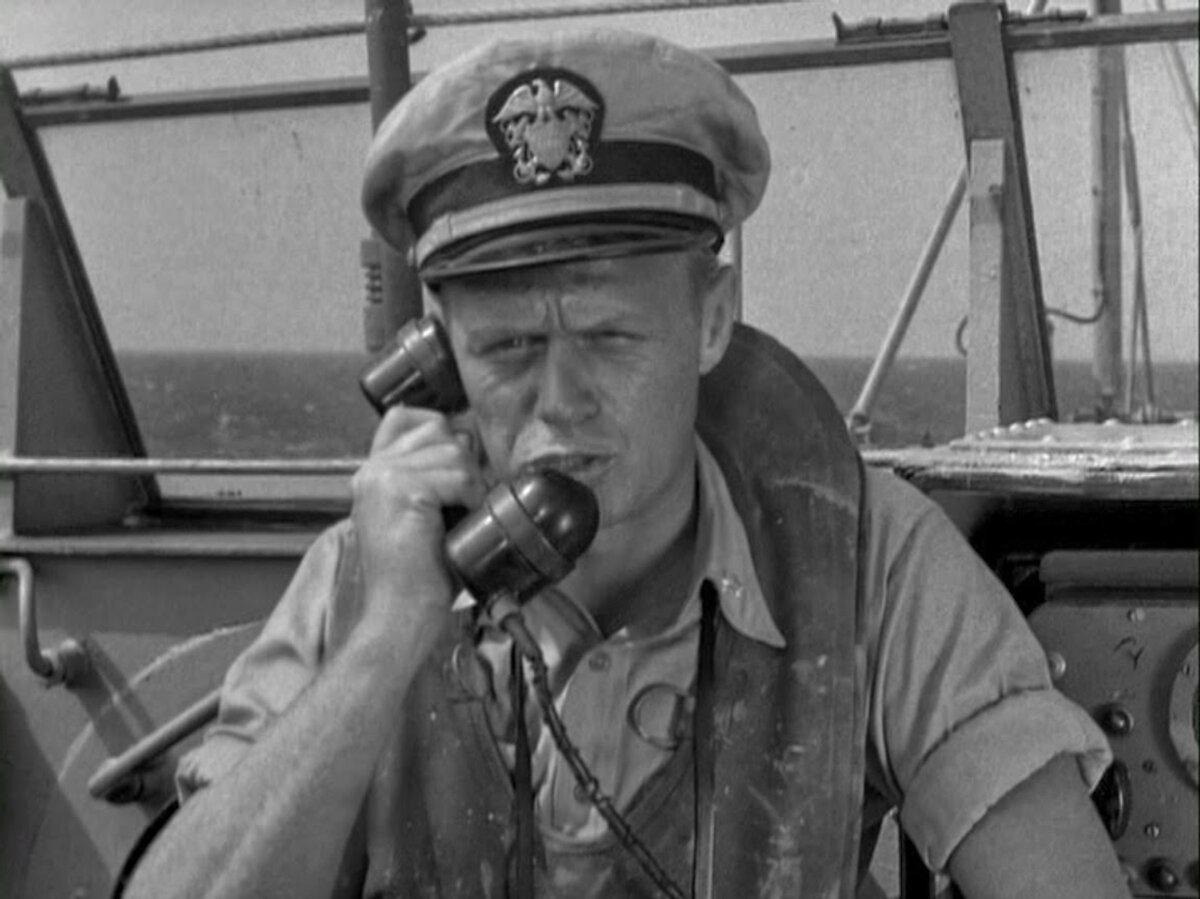 Lt. Cmdr. John Lawrence (Richard Widmark) isn’t popular with the men he leads, in “The Frogmen.” (20th Century Fox)