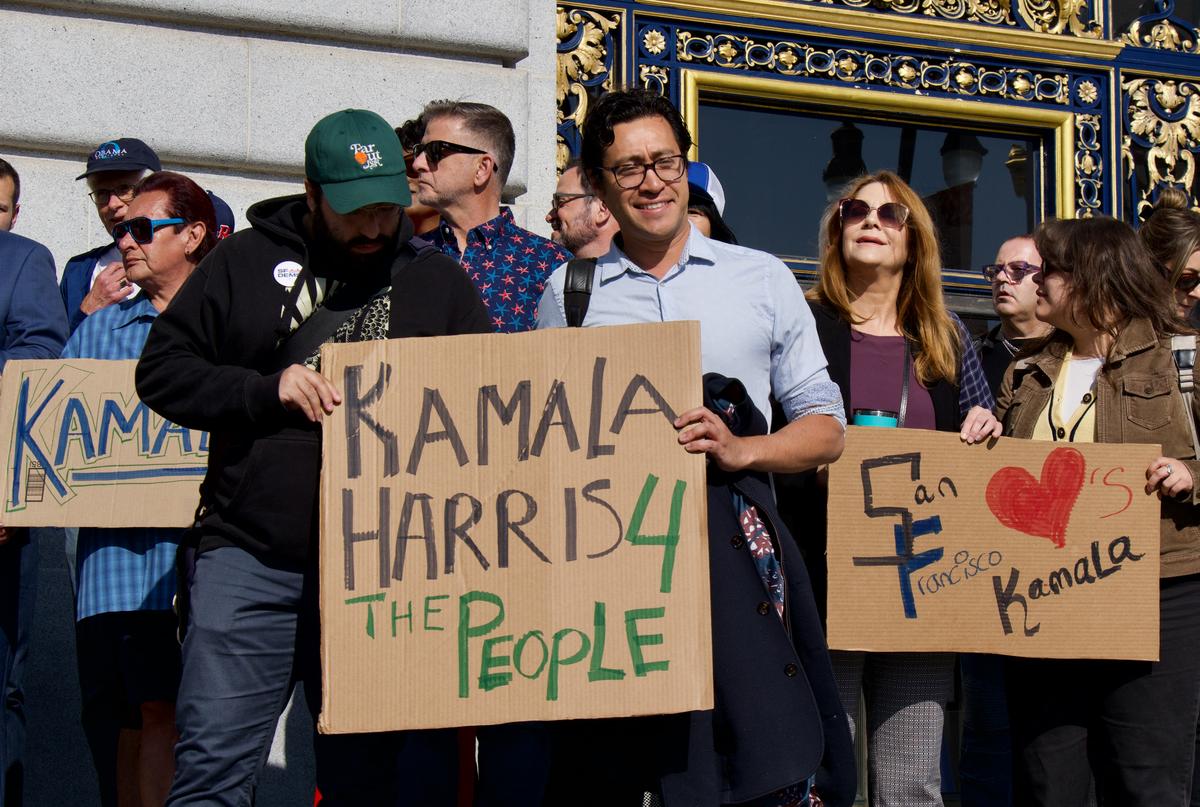‘She Needs Us More Than Ever’: San Francisco Rally Backs Kamala Harris for President