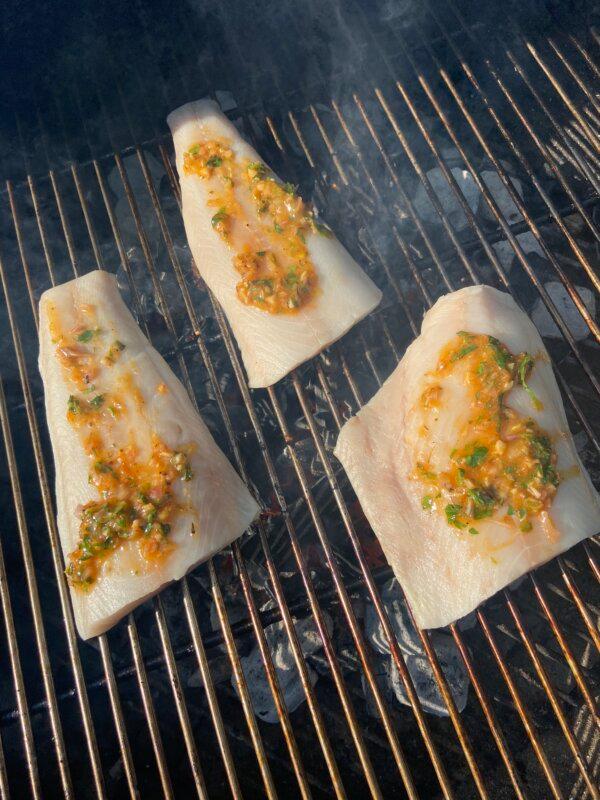 Cook the fish skin-side down to make it crispy. (JeanMarie Brownson/TNS)
