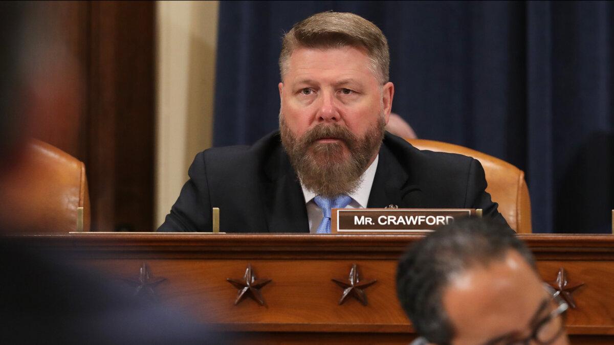 House Intelligence Committee member Rep. Rick Crawford (R-Ark.) listens to testimony during a hearing in the Longworth House Office Building on Capitol Hill in Washington on June 13, 2019. (Chip Somodevilla/Getty Images)
