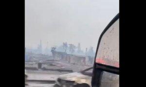 Video Shows Buildings in Ashes After Wildfire Burns Through Jasper