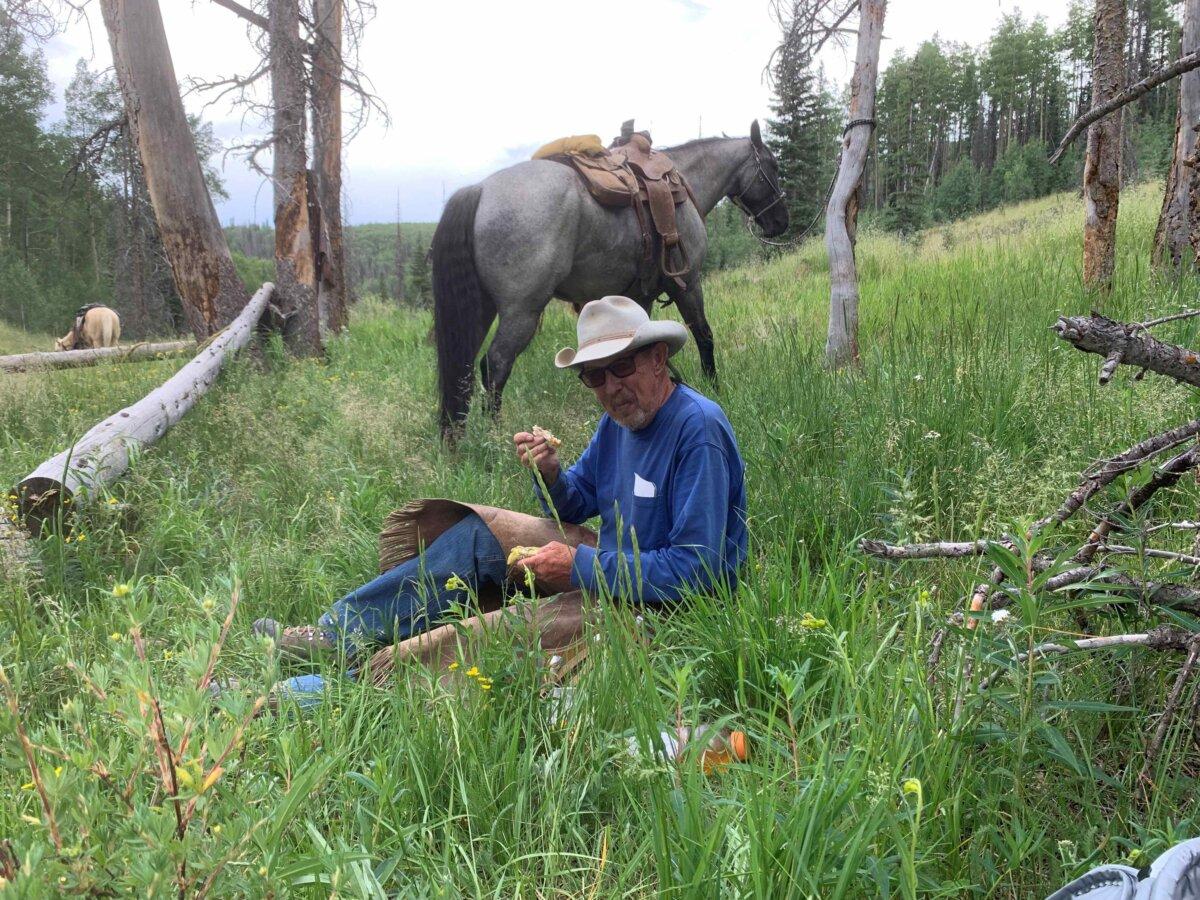 Mike Tisdale while out on a horseback riding trip in Colorado high country. (Courtesy of Mike Tisdale)