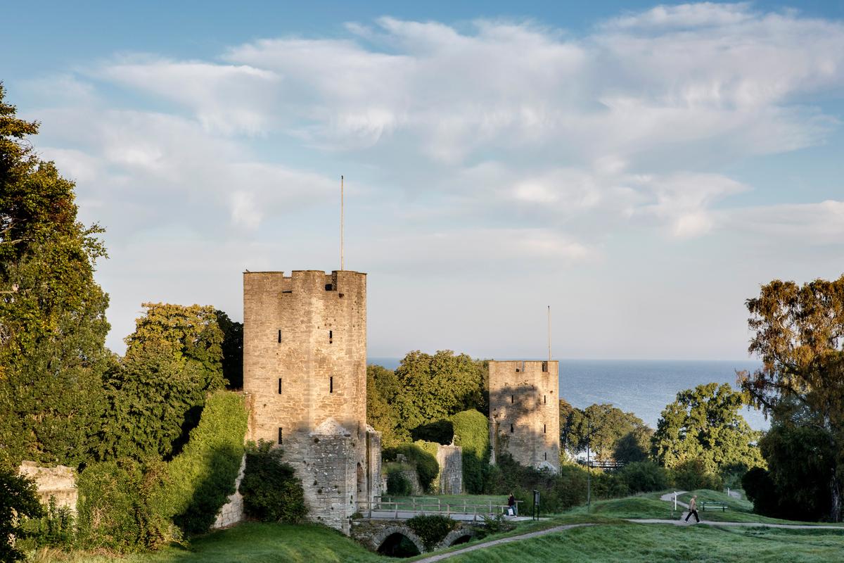 The majority of the medieval city wall of Visby still stands, making it the best-preserved city wall in Scandinavia. (Emelie Asplund/imagebank.sweden.se)