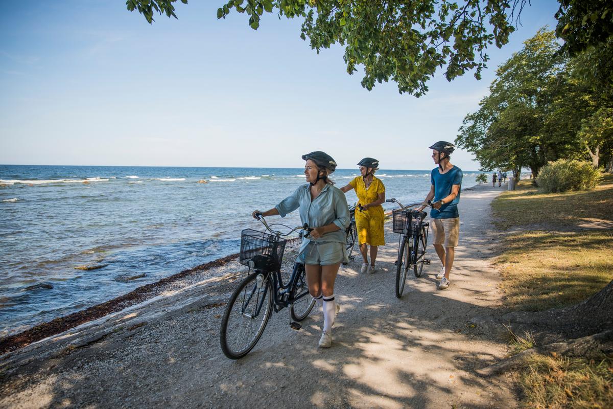 Biking in Gotland is an excellent way to explore the island. (Tina Axelsson/imagebank.sweden.se)