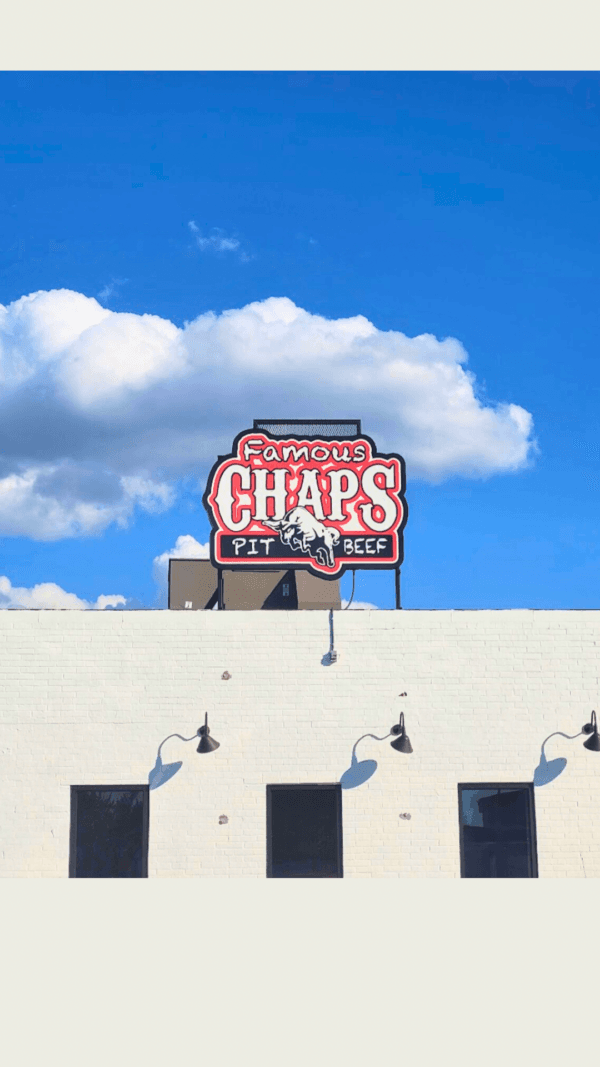 Chaps Pit Beef in Baltimore rose to foodie fame after an appearance on Guy Fieri's Food Network show “Diners, Drive-ins, and Dives" in 2008. (Courtesy of Chaps Pit Beef)