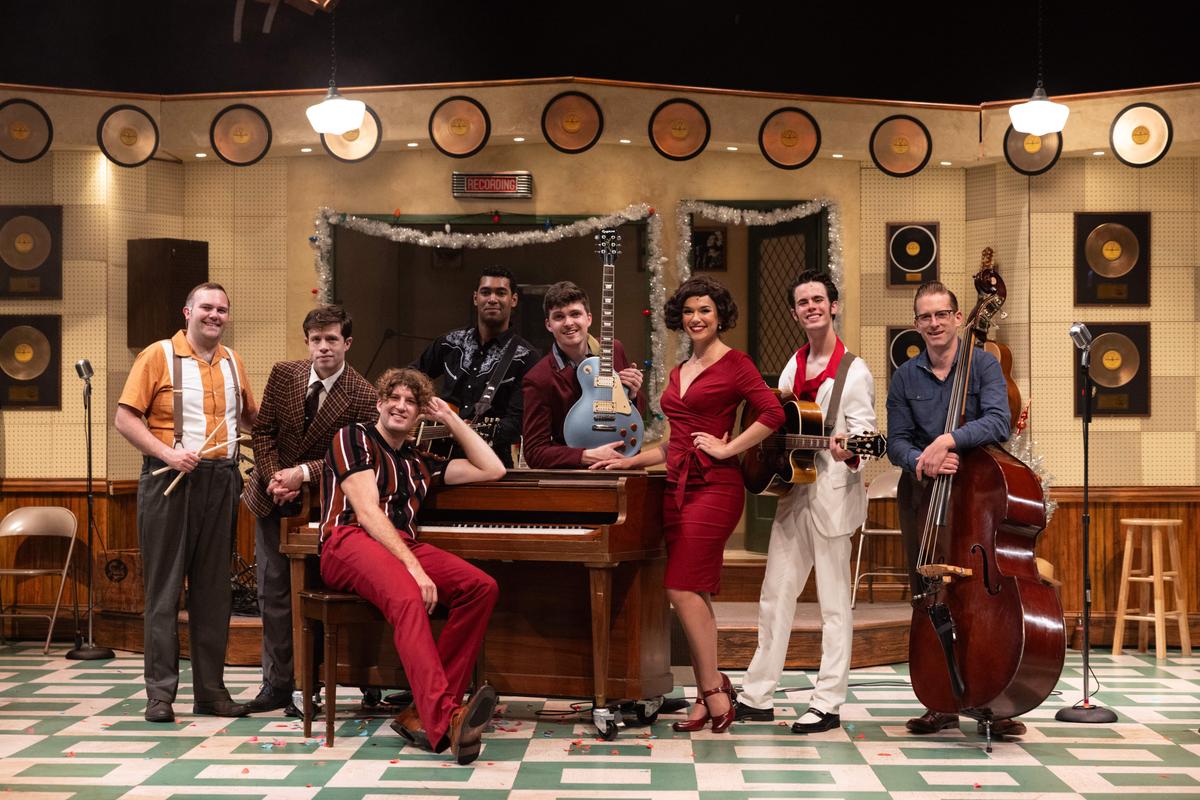 The cast of "Million Dollar Quartet" pulls out all the stops in their performances. (Jennifer Heim)