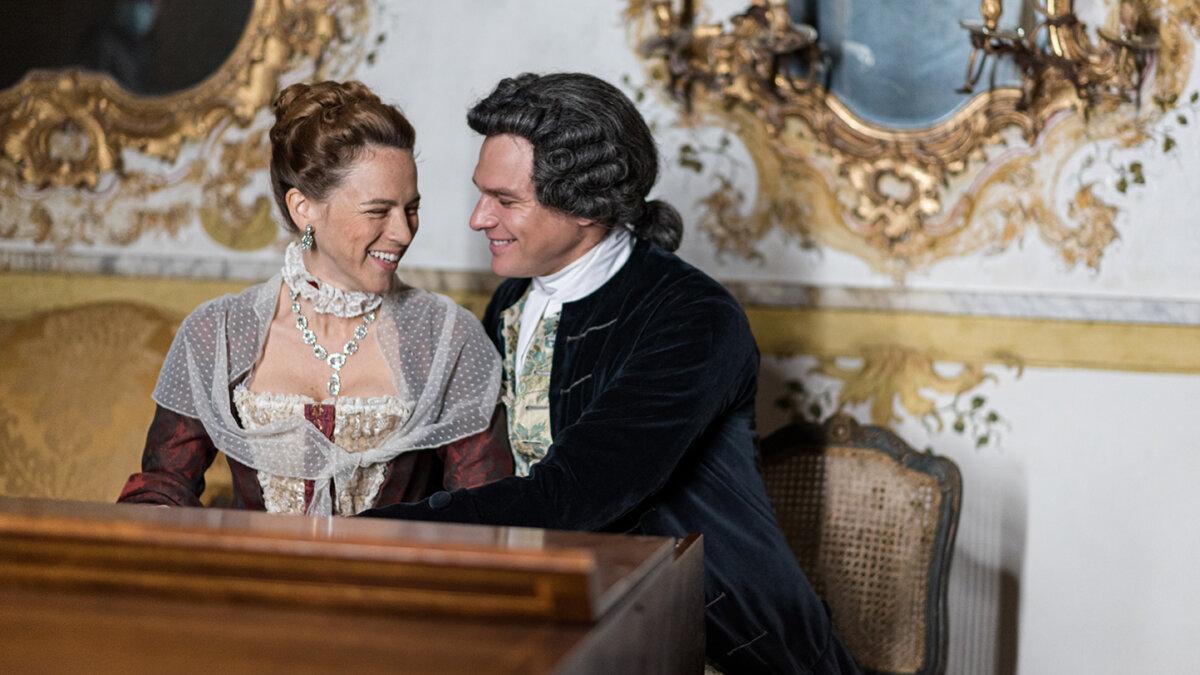 Anna Fracassati (Lana Vlady) and Czech composer Josef Myslivecek ((Vojtech Dyk), in “The Bohemian.” (Music Box Films)