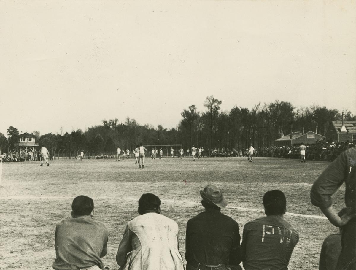 Sporting Events were popular diversions for the POWs at Aliceville. (Aliceville Museum)