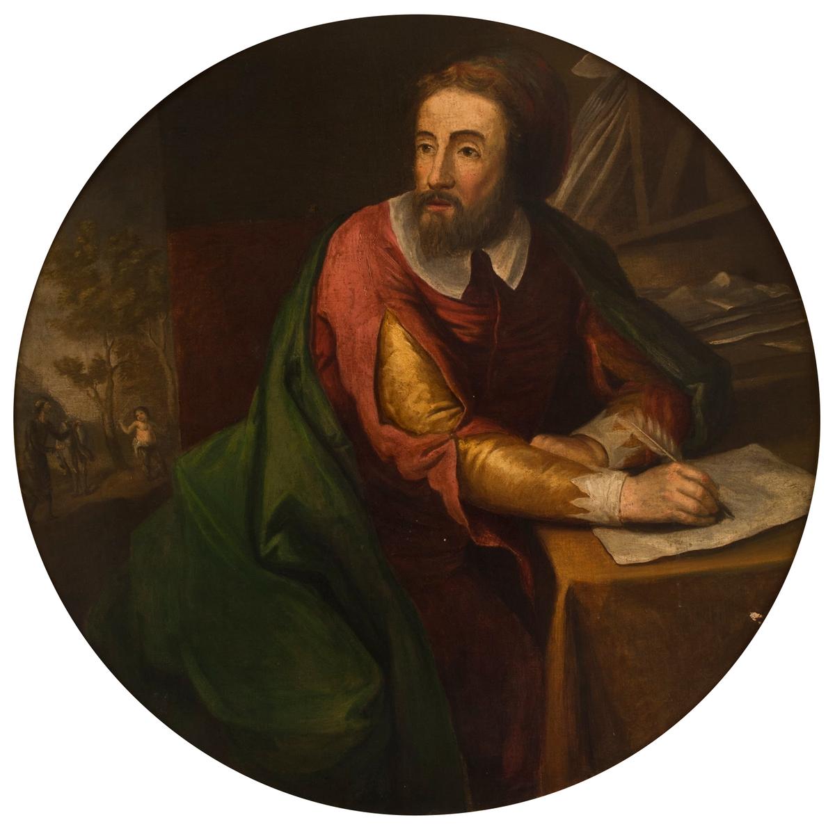 A portrait of Miguel de Cervantes, circa 1800, by a 19th-century artist. Oil on canvas. The Cervantes' House, Valladolid, Spain. (Public Domain)