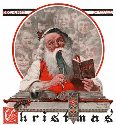 The Dec. 4, 1920 cover by Norman Rockwell for The Saturday Evening Post. (Public Domain)