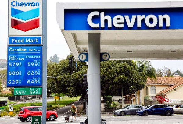 A Chevron gas station in Los Angeles on May 22, 2023. (Mario Tama/Getty Images)