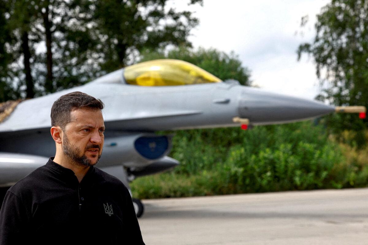 Ukrainian President Volodymyr Zelenskyy at an undisclosed location in Ukraine, on Aug. 4, 2024. (Valentyn Ogirenko/Reuters)