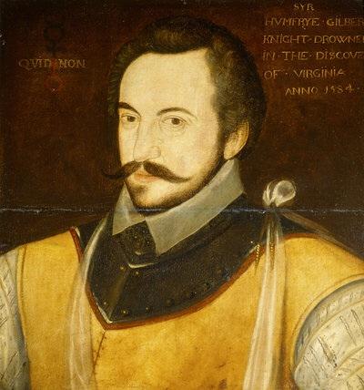 Portrait of explorer Sir Humphrey Gilbert. (Public Domain)