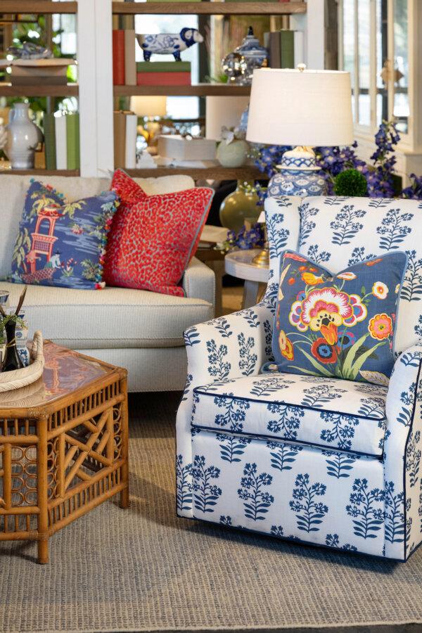 For a coastal look, pair bamboo furniture with light, airy fabrics in whites, creams, and blues. (Handout/TNS)