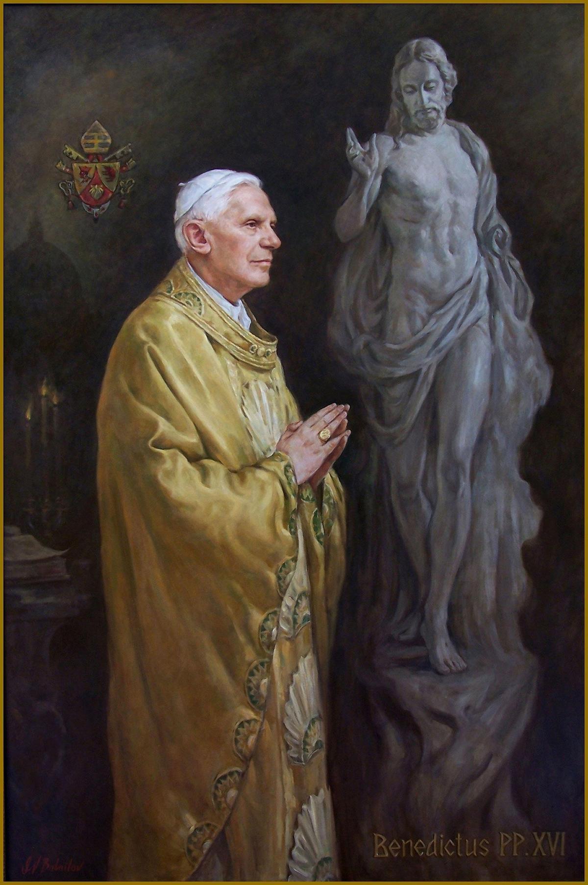 “The Truth, the Way and the Life," a portrait of Pope Benedict XVI. (Courtesy of Igor V. Babailov)