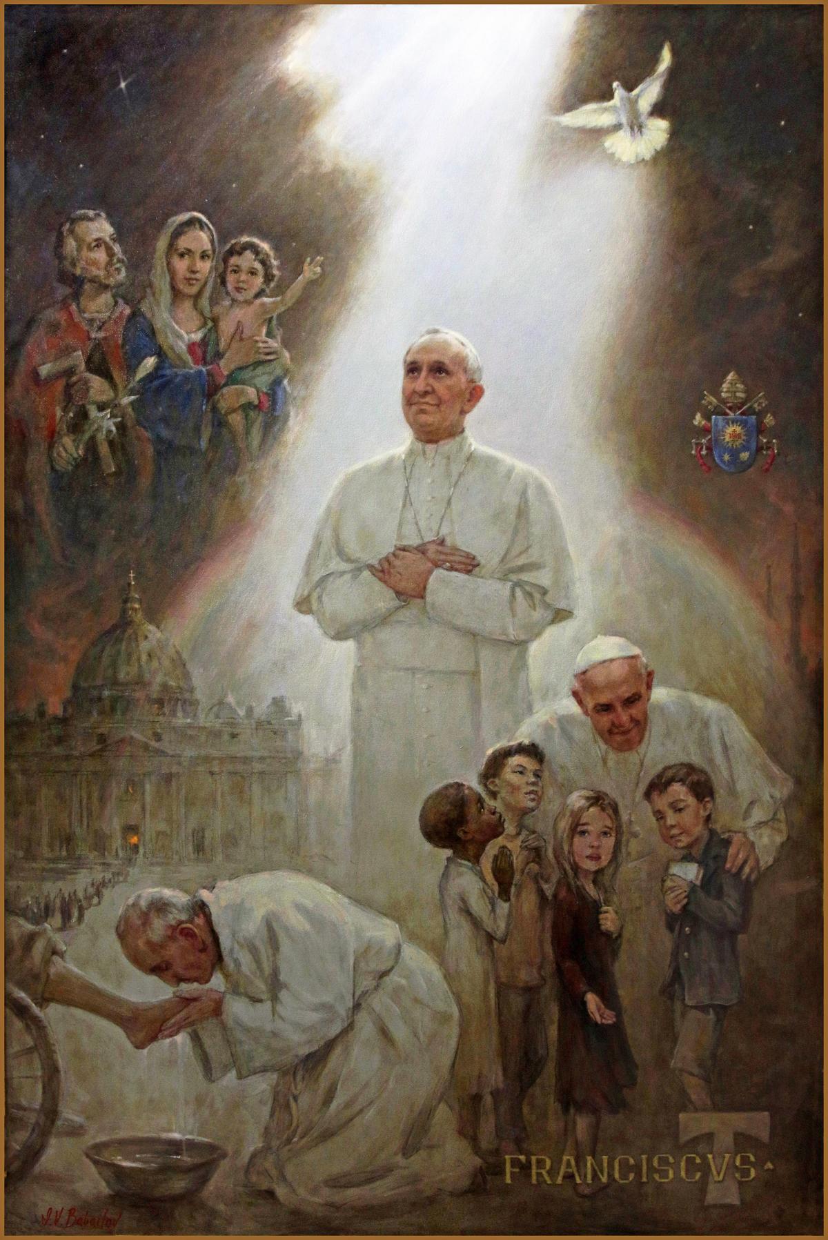 “The Holy Cross,” a portrait of Pope Francis. (Courtesy of Igor V. Babailov)