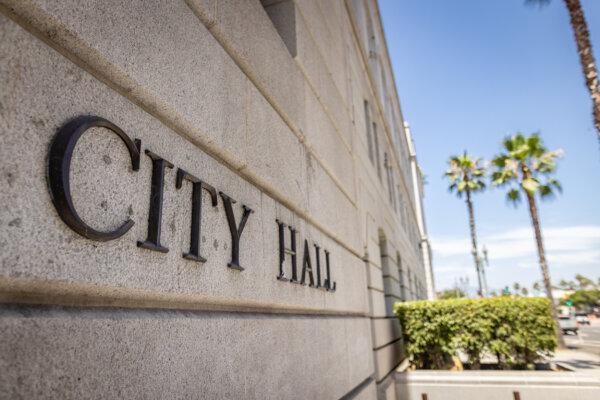 Los Angeles City Hall on August 7, 2024 (John Fredrick/Epoch Times)