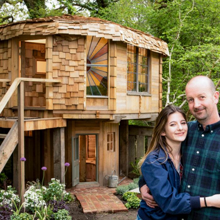English Garden Designer Builds Mushroom-Shaped Home on His Daughter’s Request—Take a Look Inside