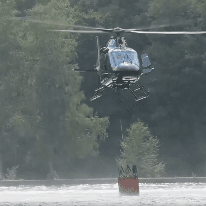 Helicopters Deployed to Help Fight Wildfire at National Park in Bosnia