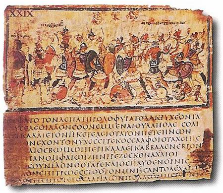 This is a 6th-century Greek manuscript of Homer’s "Iliad." (Public Domain)