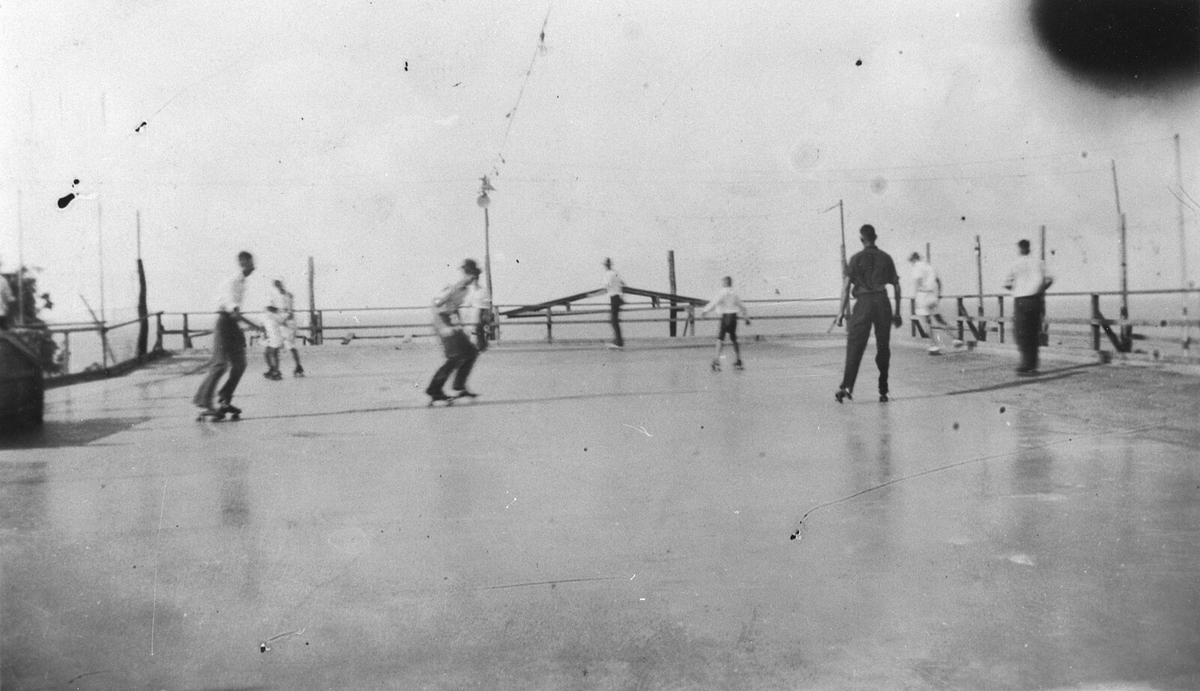 Roller skate technology advanced, and by 1939 when this picture was taken, skates were still popular and affordable around the world. (Public Domain)