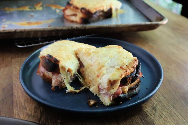 A croque monsieur is a classic— and substantial—French bistro sandwich that pairs ham with Gruyere, Dijon mustard and a rich Mornay sauce. (Gretchen McKay/Pittsburgh Post-Gazette/TNS)