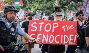 Pro-Palestinian Protesters Demonstrate Outside DNC