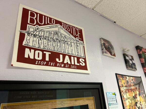 Inside an NGO in San Francisco’s Tenderloin district, May 16, 2024. (Brad Jones/The Epoch Times)