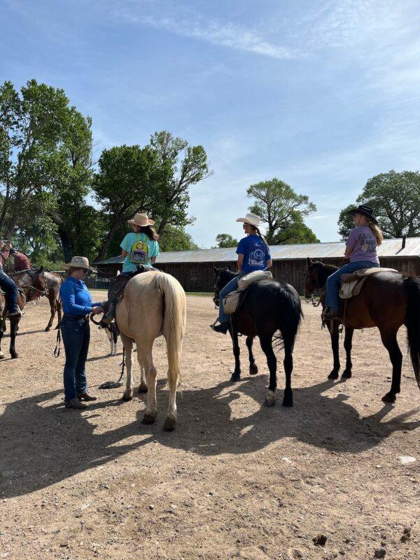 Riding at Vee Bar Ranch. (Andy Yemma/TNS)