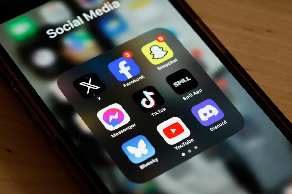 In this photo illustration, the TikTok app is seen on a phone in New York City on March 13, 2024. (Michael M. Santiago/Getty Images)