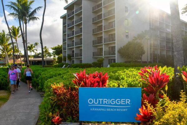 The Outrigger Ka’anapali Beach Resort, in West Maui, is one of many hotels that housed displaced residents after the Lahaina wildfire. (Christopher Reynolds/Los Angeles Times/TNS)