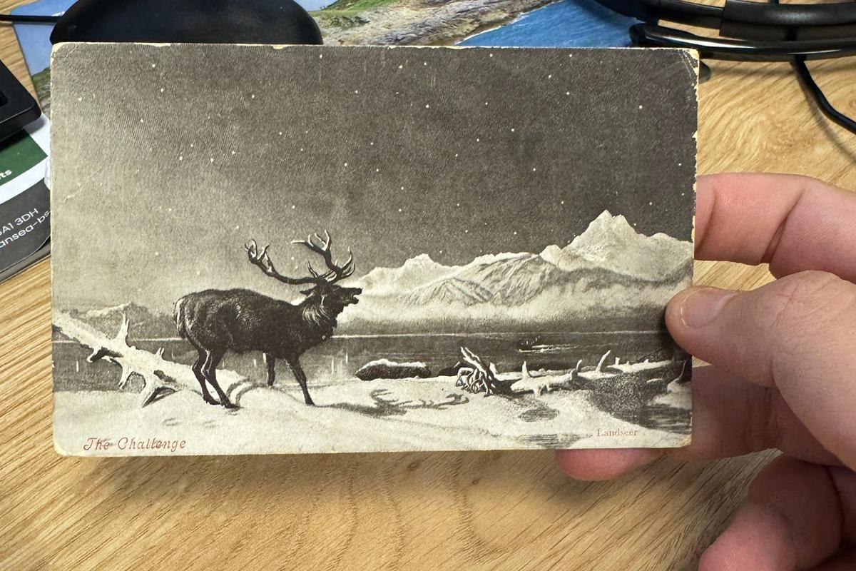 A 121-year-old postcard finally arrived at its destination on Aug. 16, 2024. (Courtesy of Swansea Building Society)