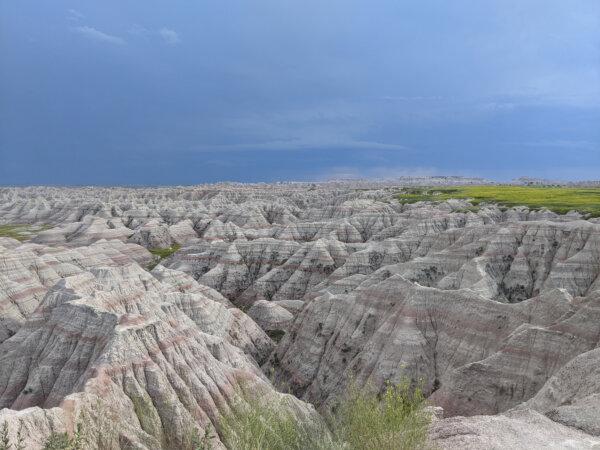 Badlands National Park is home to one of the world's richest fossil beds. The Big Badlands Overlook shows off some of the striped formations. (Erica Pearson/Minnesota Star Tribune/TNS)