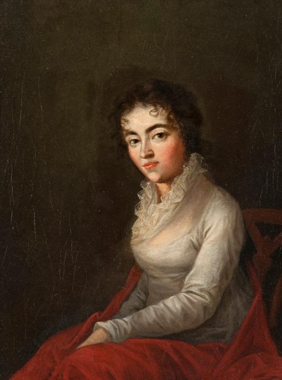 A portrait of Constanze Mozart (1762-1842), wife of Wolfgang Amadeus Mozart. (Public Domain)