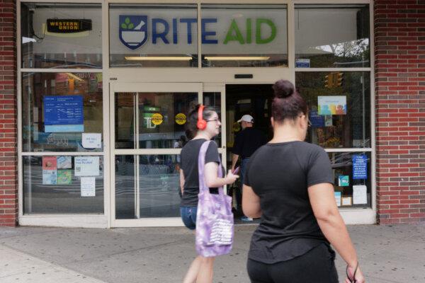 A Rite Aid store stands in Brooklyn on August 28, 2023 in New York City. Rite Aid, a national chain retail pharmacy and convenience store with thousands of locations across the country, is preparing to file for Chapter 11 bankruptcy as it faces increasing financial stress related to opioid lawsuits and other financial pressures. (Photo by Spencer Platt/Getty Images)