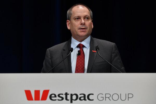 Westpac CEO Peter King during the Westpac 2019 Annual General Meeting in Sydney, Australia, on Dec. 12, 2019. (Sam Mooy/Getty Images)