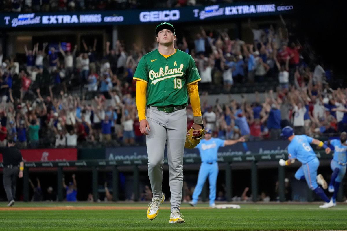 A’s Suffer Second Successive Walk-Off Defeat When Rangers’ Jung Hits Three-Run Homer in 10th