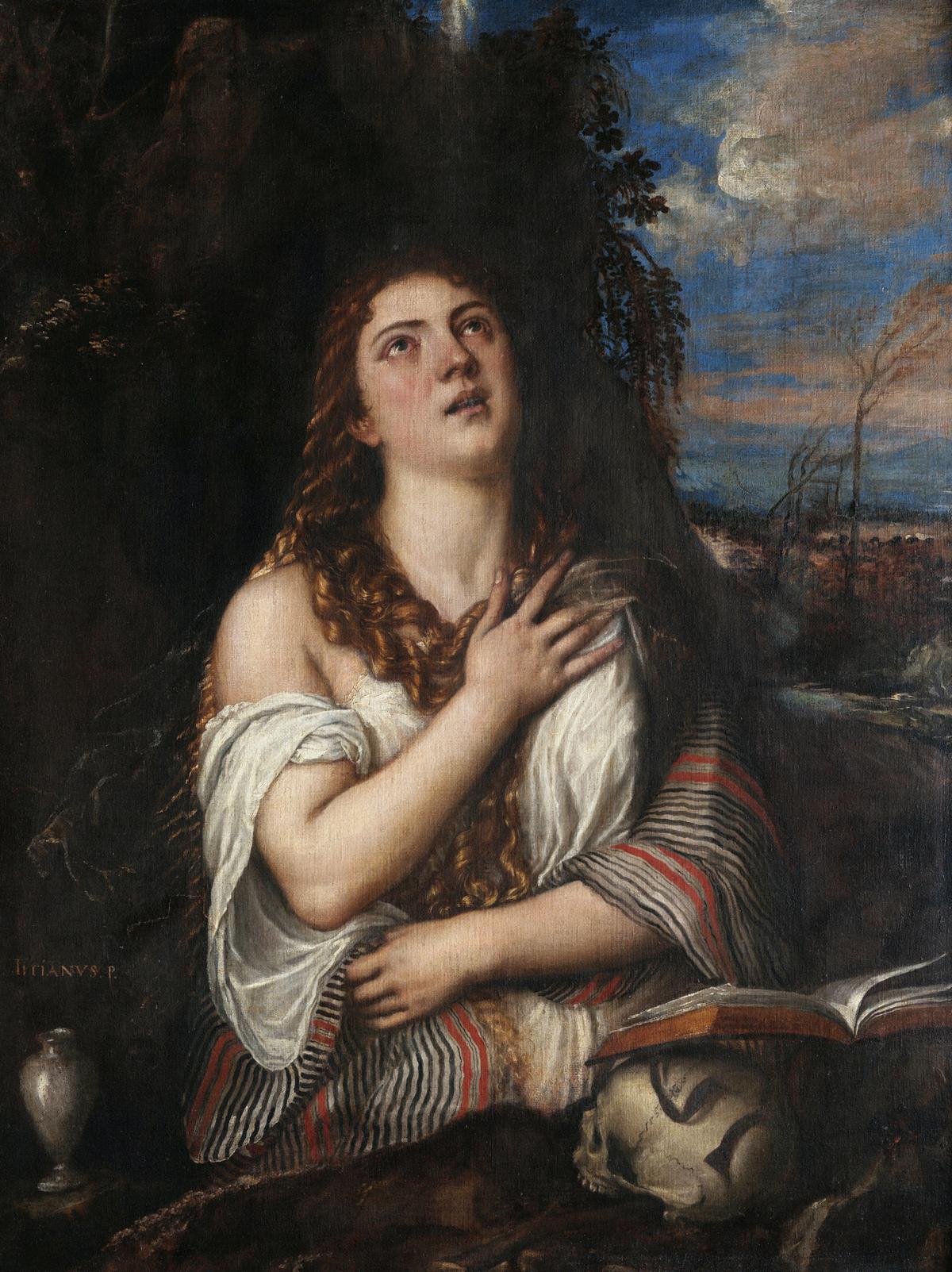 “Penitent Magdalene,” circa 1550, by Titian. Oil on canvas; 50 ¼ inches by 40 ½ inches. National Museum of Capodimonte, Naples. (Public Domain)