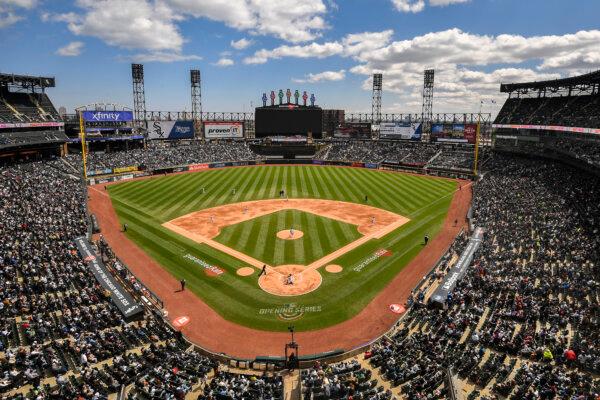 A general view of Guaranteed Rate Field during the second inning of the game between the Chicago White Sox and the Tampa Bay Rays at Guaranteed Rate Field in Chicago, Ill., on April 16, 2022. (Quinn Harris/Getty Images)