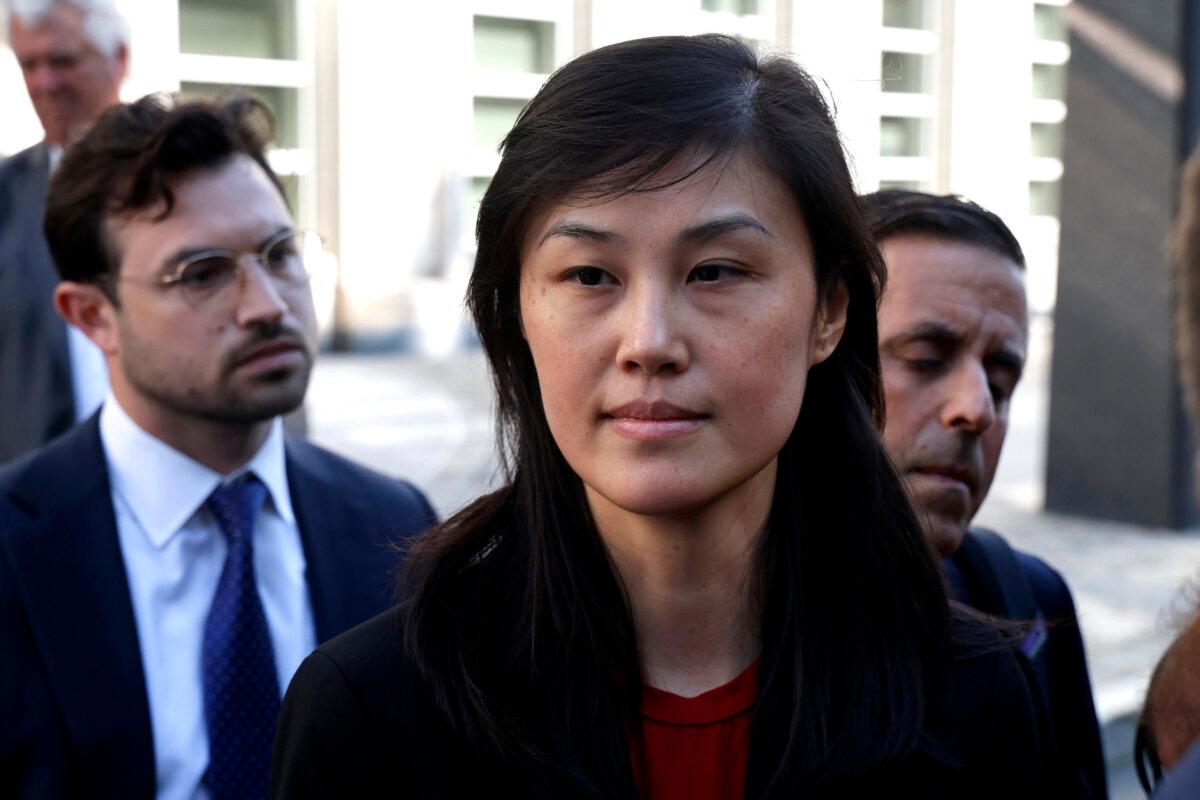 Former New York Governor Kathy Hochul aide Linda Sun leaves Brooklyn Federal Court after her arraignment in New York on Sept. 3, 2024. (Corey Sipkin/AP Photo)