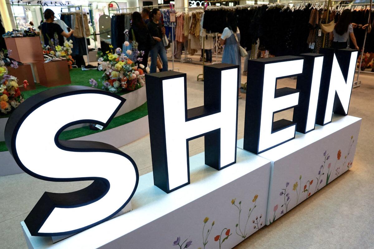 A Shein pop-up store at a mall in Singapore, on April 4, 2024. (Edgar Su/Reuters)